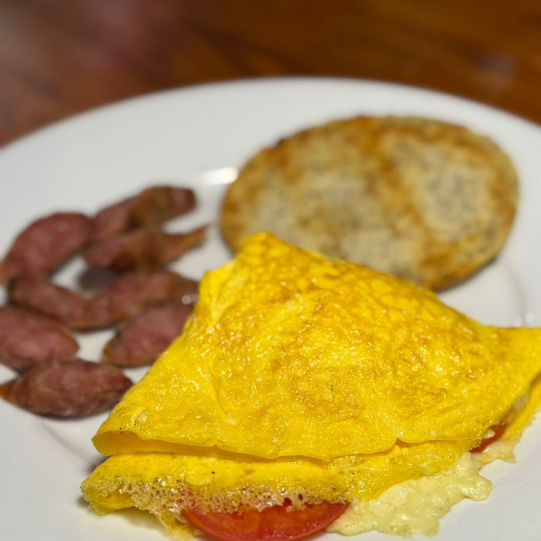 Omelette con Queso y Chorizo