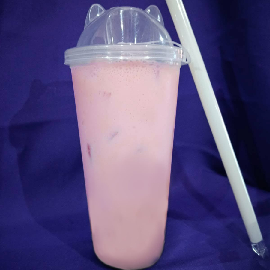 Boba Tea Fresas Con Crema Sin Tapioca
