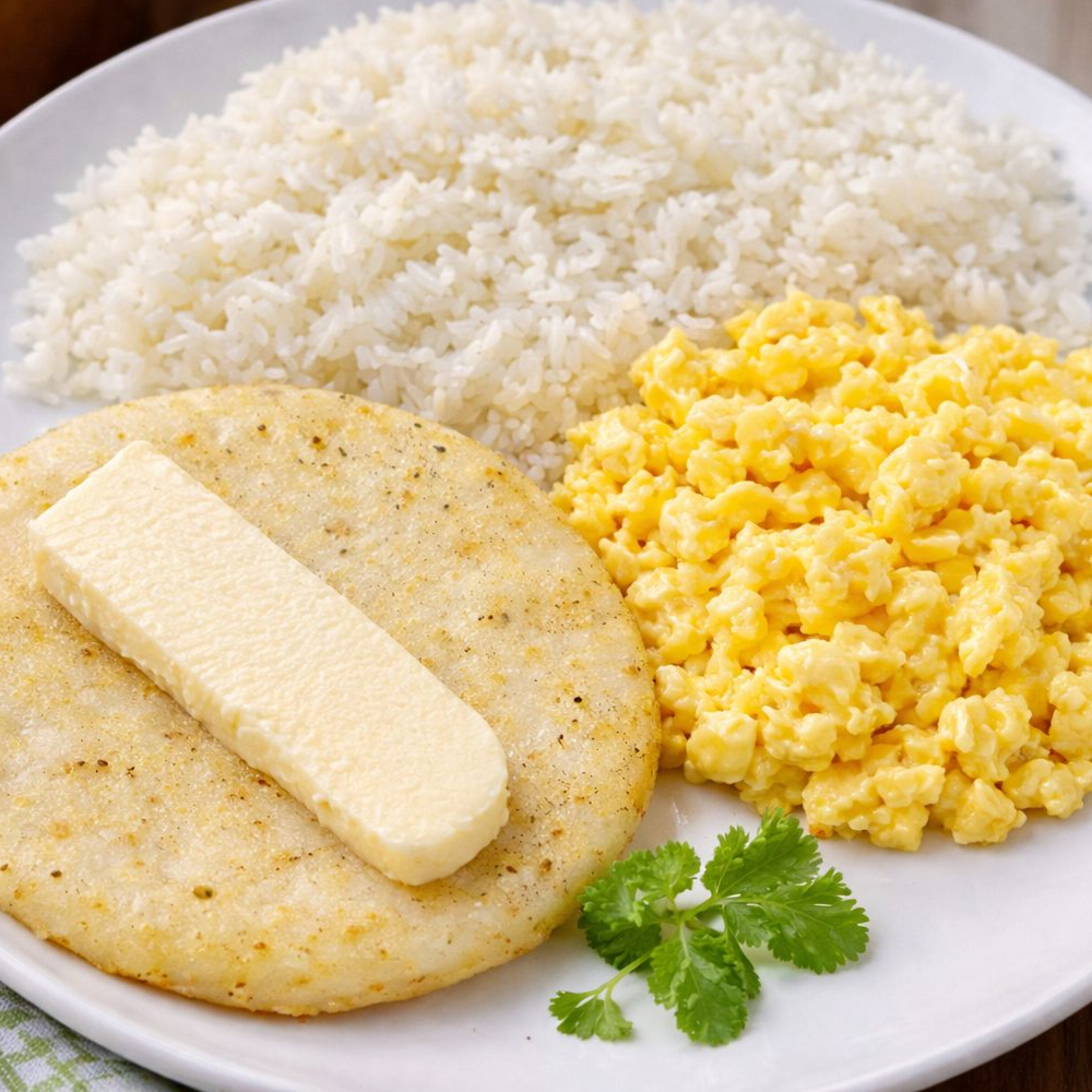 Desayuno Vik Huevos + Cafe en Leche