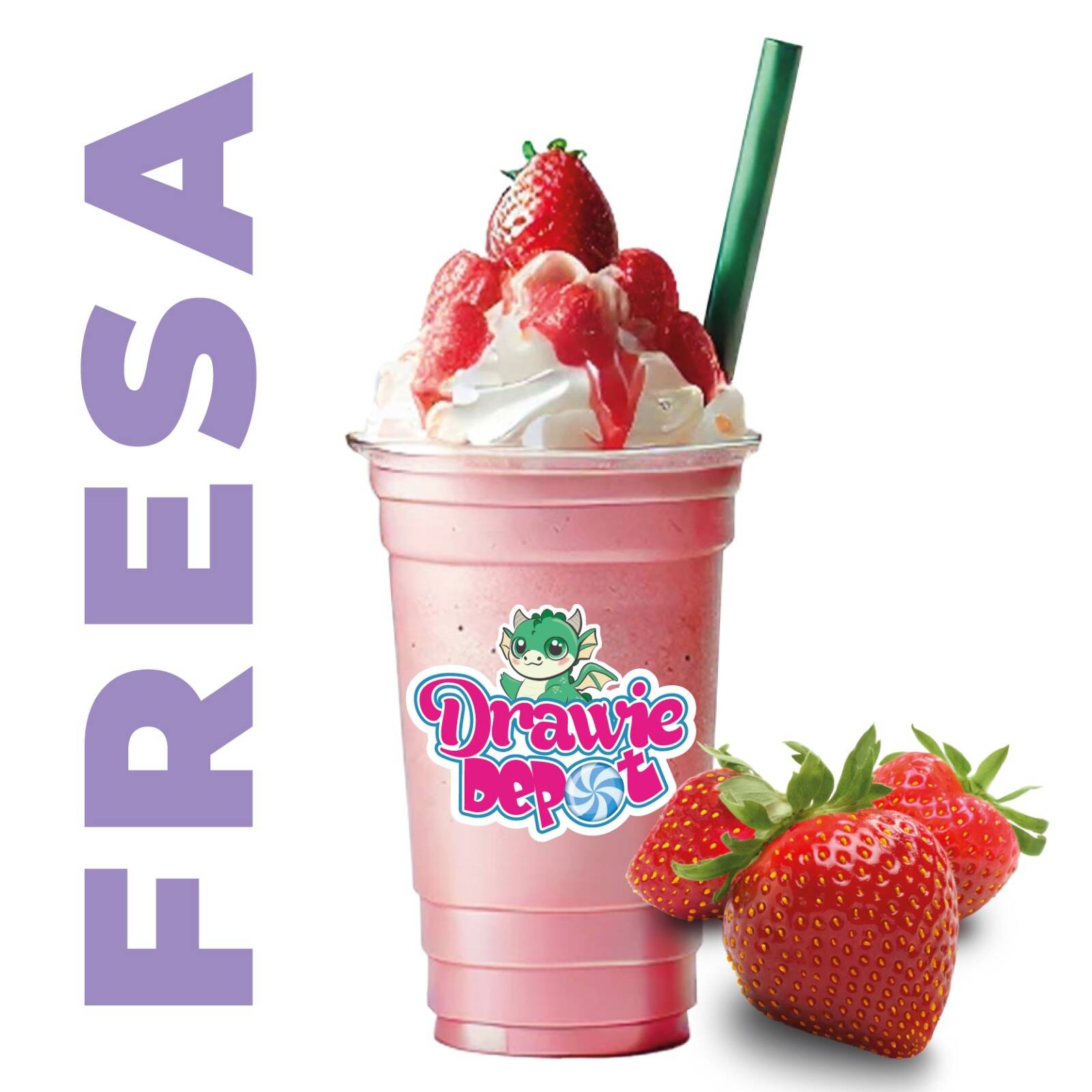 Malteada de Fresa