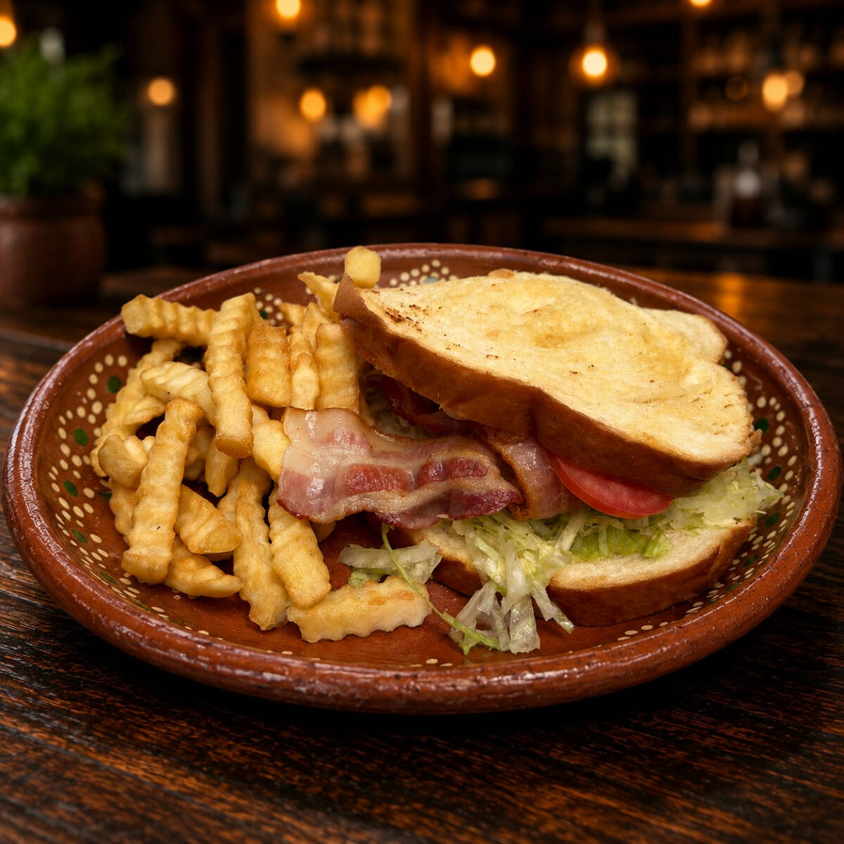 Sandwich TLT (Tocino, Tomate y Lechuga)