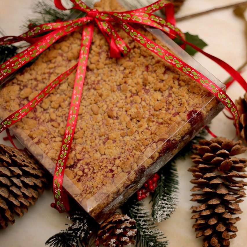Caja de crumble de frutos rojos