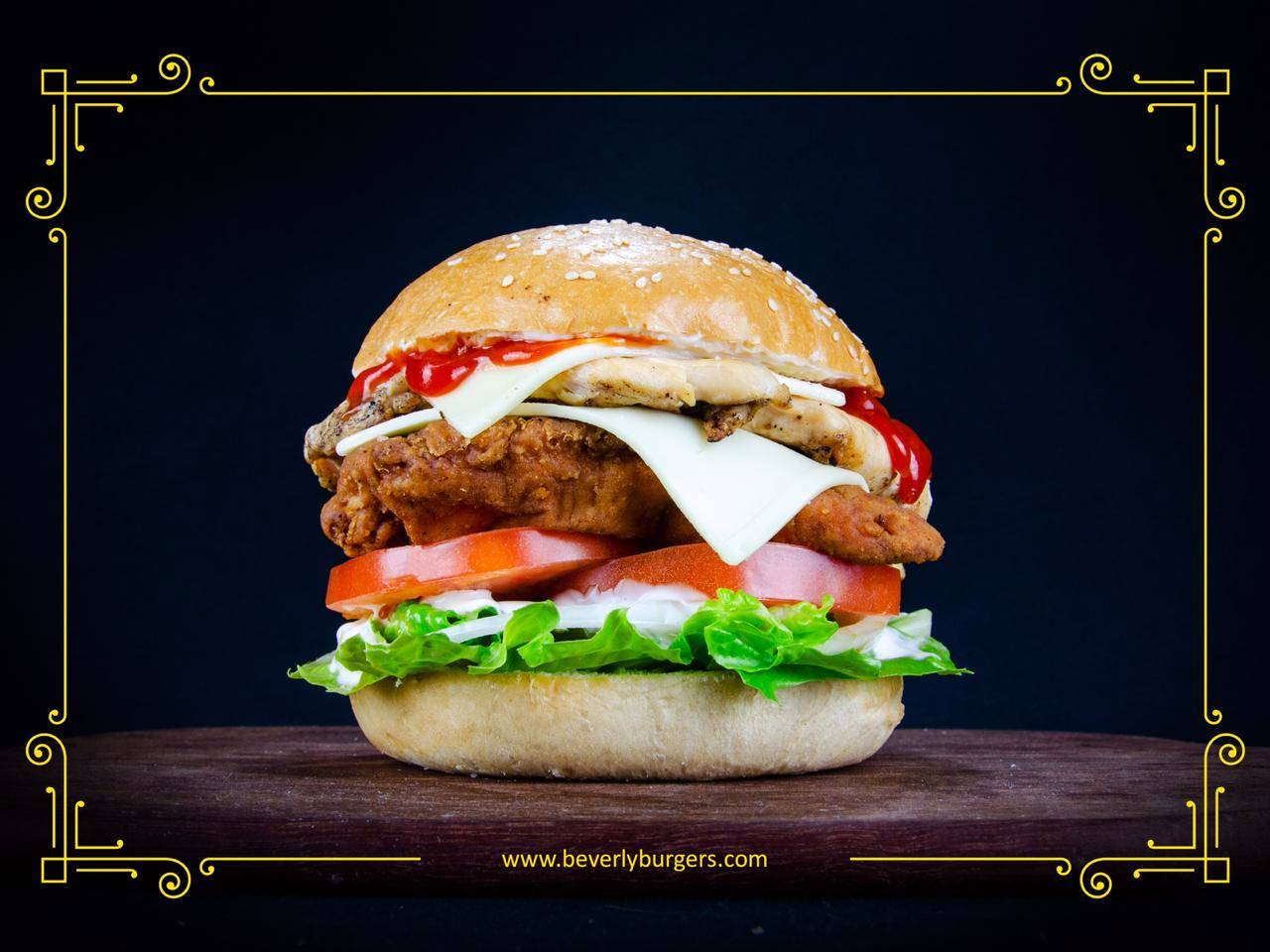 Hamburguesa Pollo + Pollo