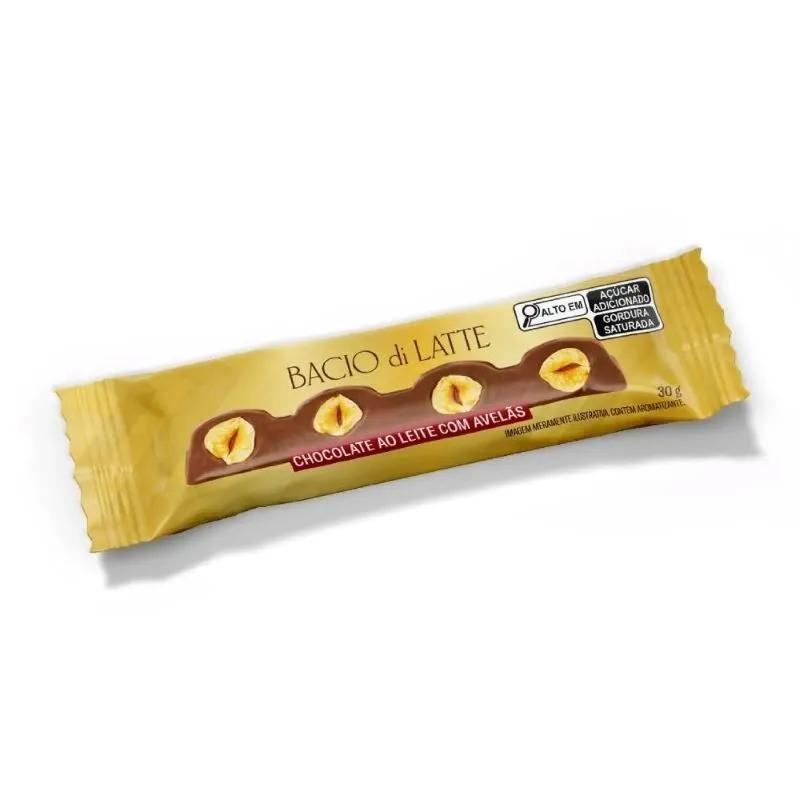 SNACK DE CHOCOLATE COM AVELÃ - BACIO DI LATTE
