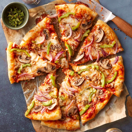 Pizza Grande: 3 ingredientes (8 rebanadas)