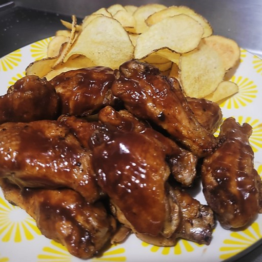 Alitas BBQ o Miel Mostaza 10 pzas