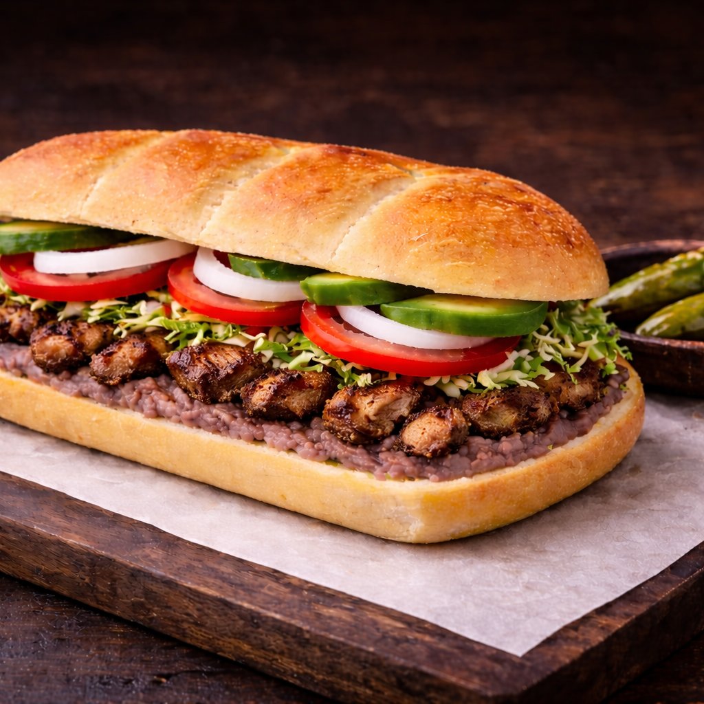 Torta de Carne Asada