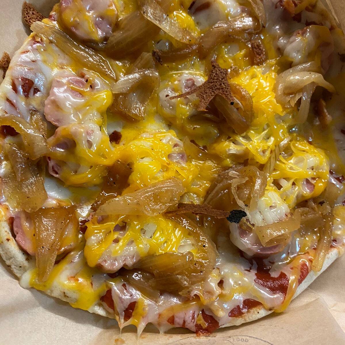 Pizza de Jamón y tocino