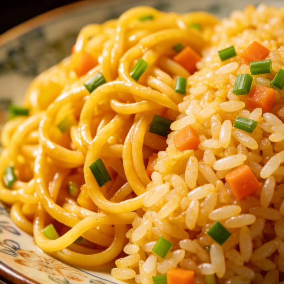 MITAD ARROZ / MITAD ESPAGUETI