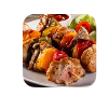 PLATO DE BROCHETA DE CARNE