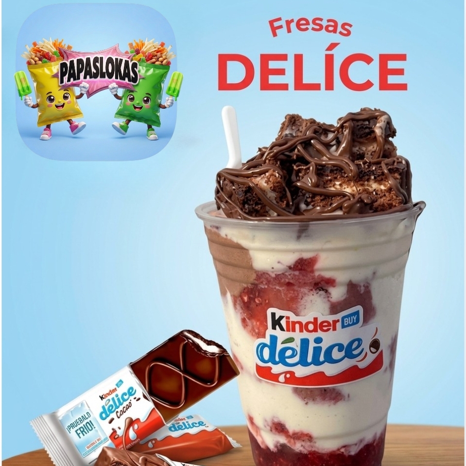 Fresas con Kinder Delice