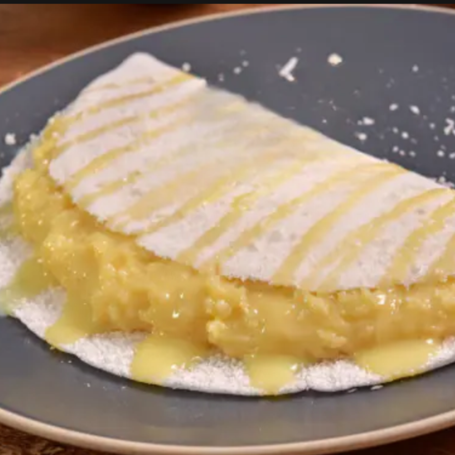 Tapioca recheada com Coco e Leite condensado