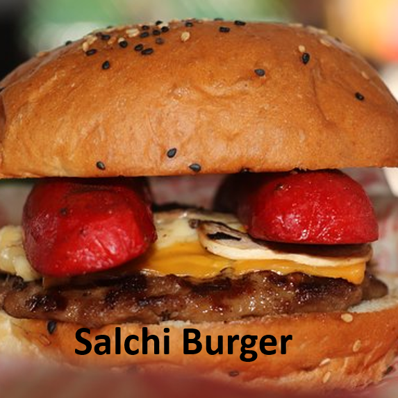Salchi Burger con Papas