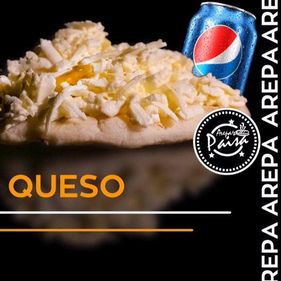 Arepa con Queso + Bebida