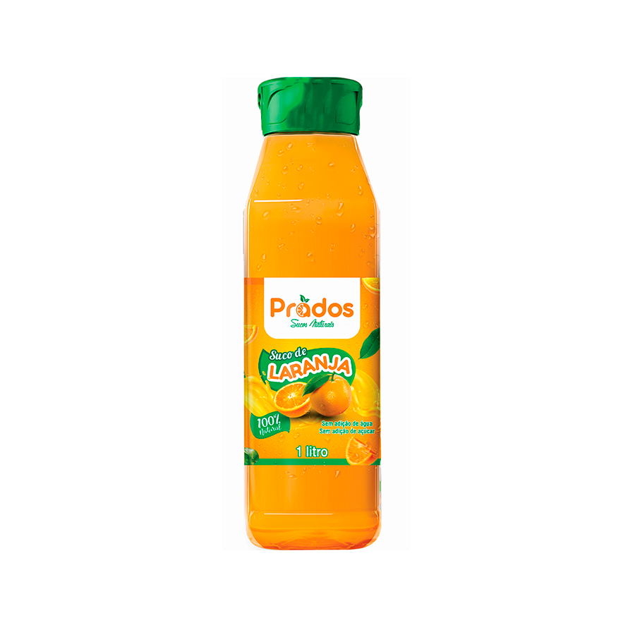 100% integral, somente o caldo da laranja, sem conservantes, sem adição de agua, sem adição de açucares