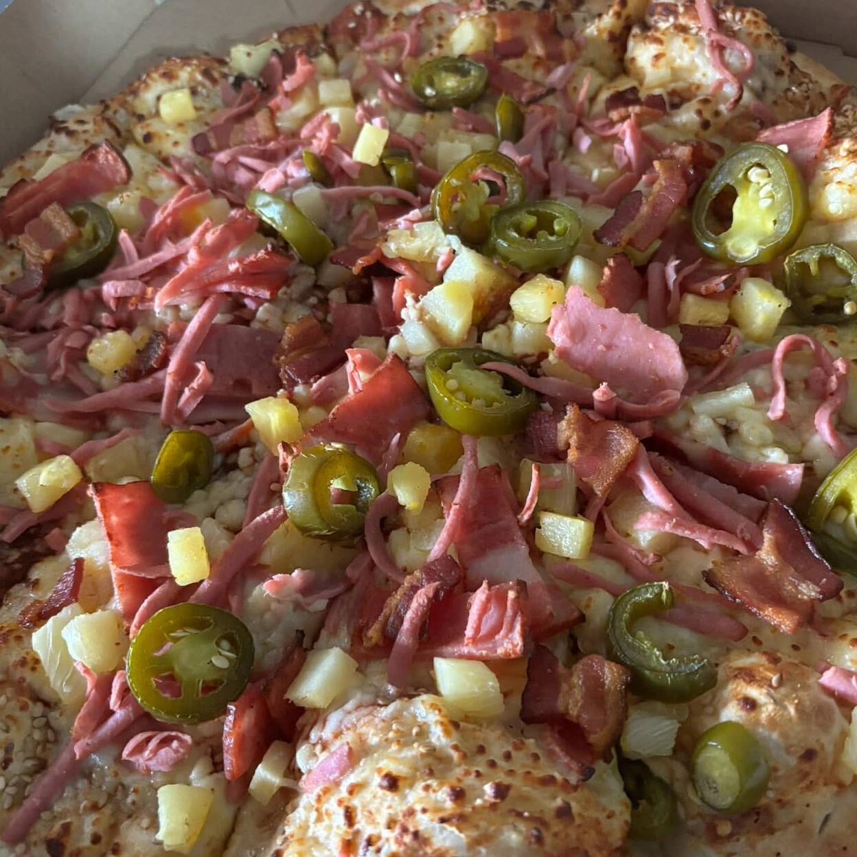 DOBLE SUPER HAWAIANA (Pizza Grande 10 Rebanadas)