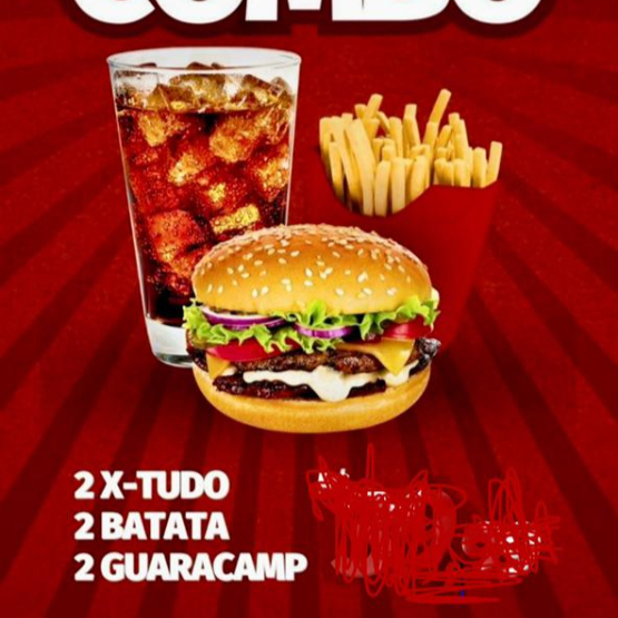 2 x tudo, 2 batata e 2 guaracamp