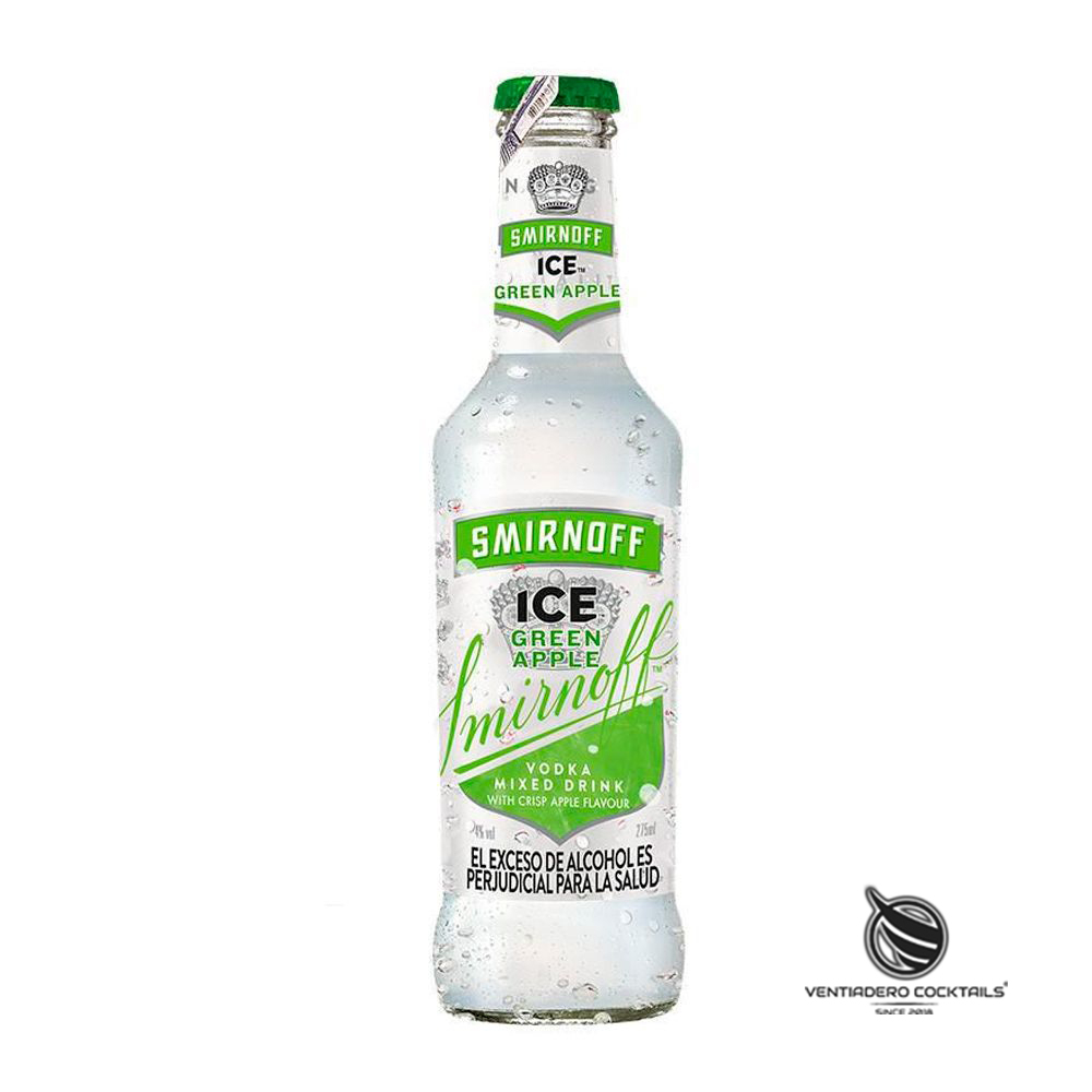 COCTEL SMIRNOFF ICE GREEN APPLE EN BOTELLA 275ML