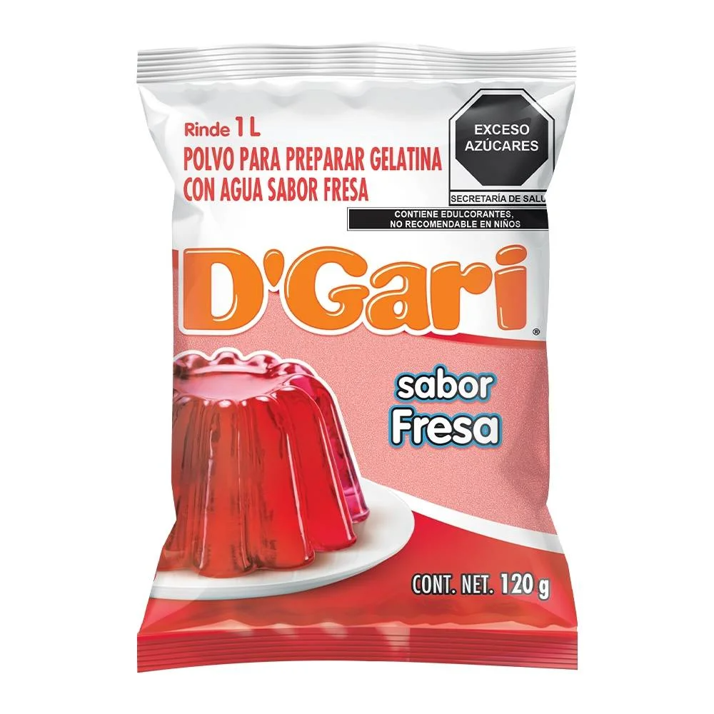 Gelatina D´GARI Fresa120g
