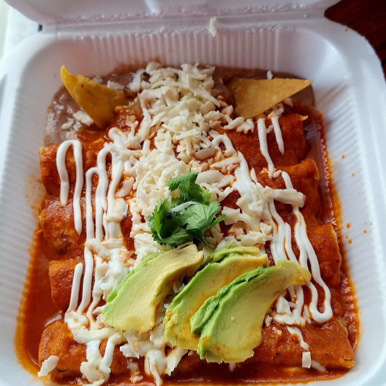 ENCHILADAS ROJAS DE QUESO