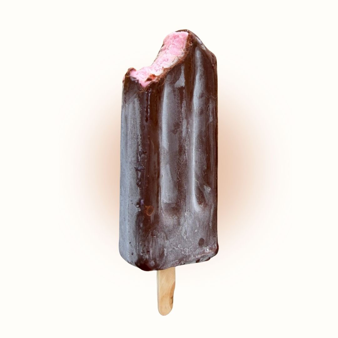 Crema de Fresa cubierta de Chocolate