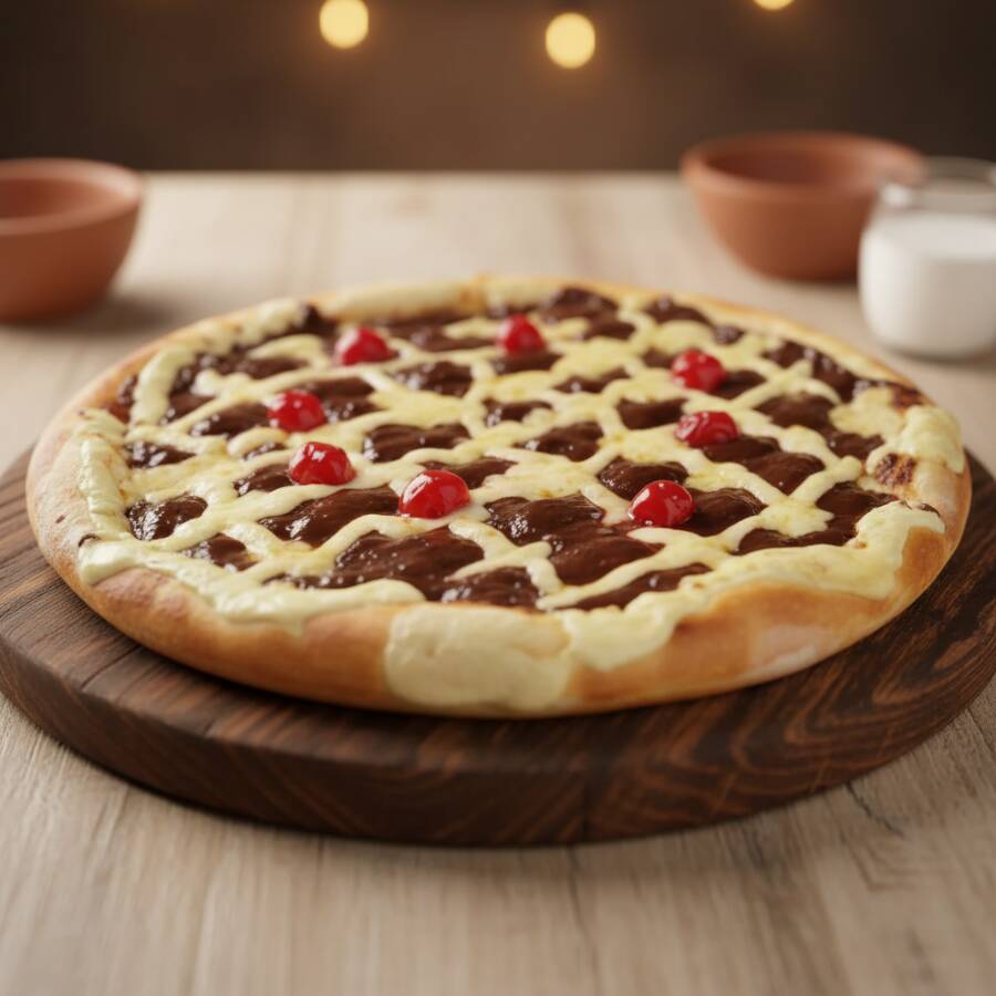 Mussarela, Goiabada, Gotas de catupiry original e cereja