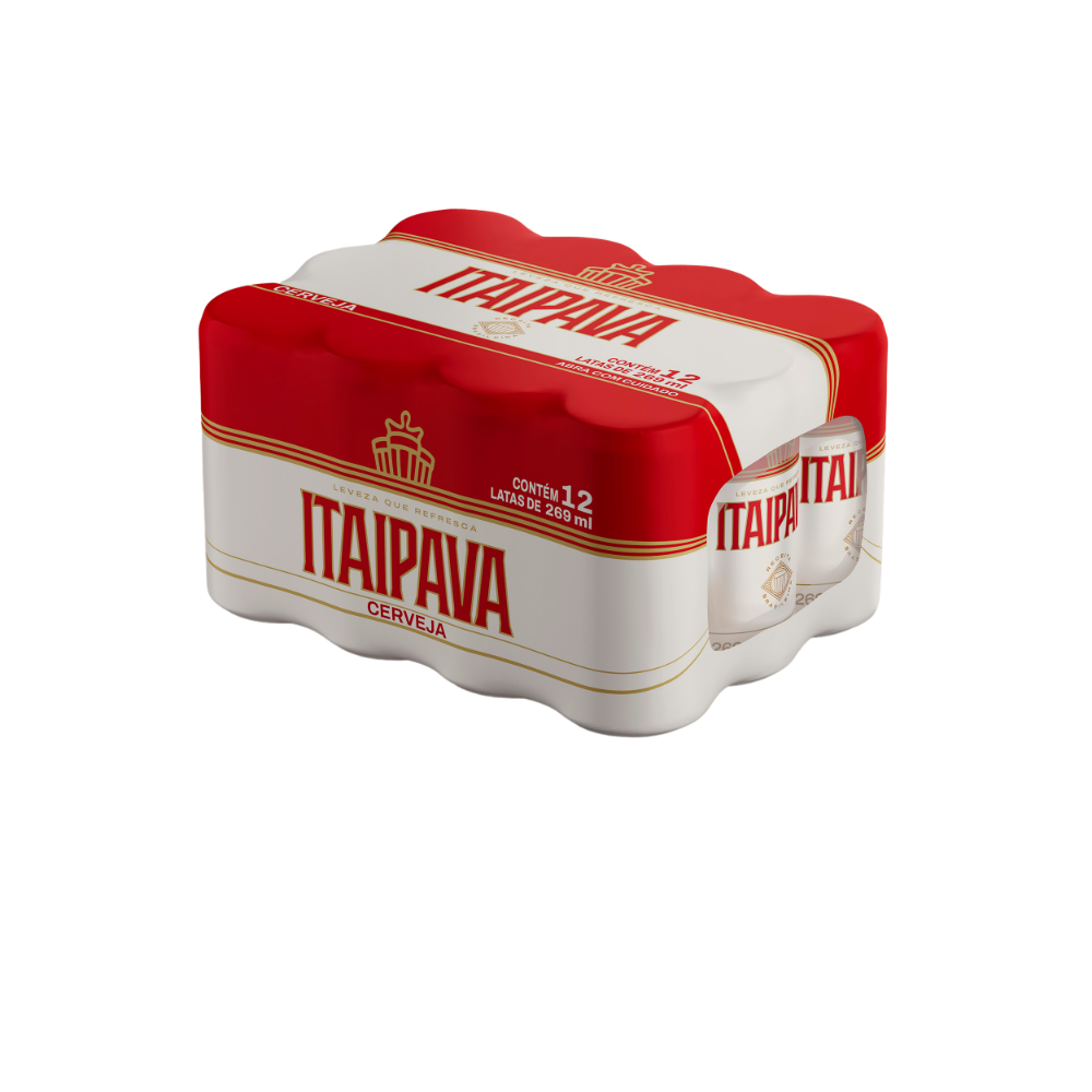 Caixa de cerveja Itaipava 269ml com 12un.