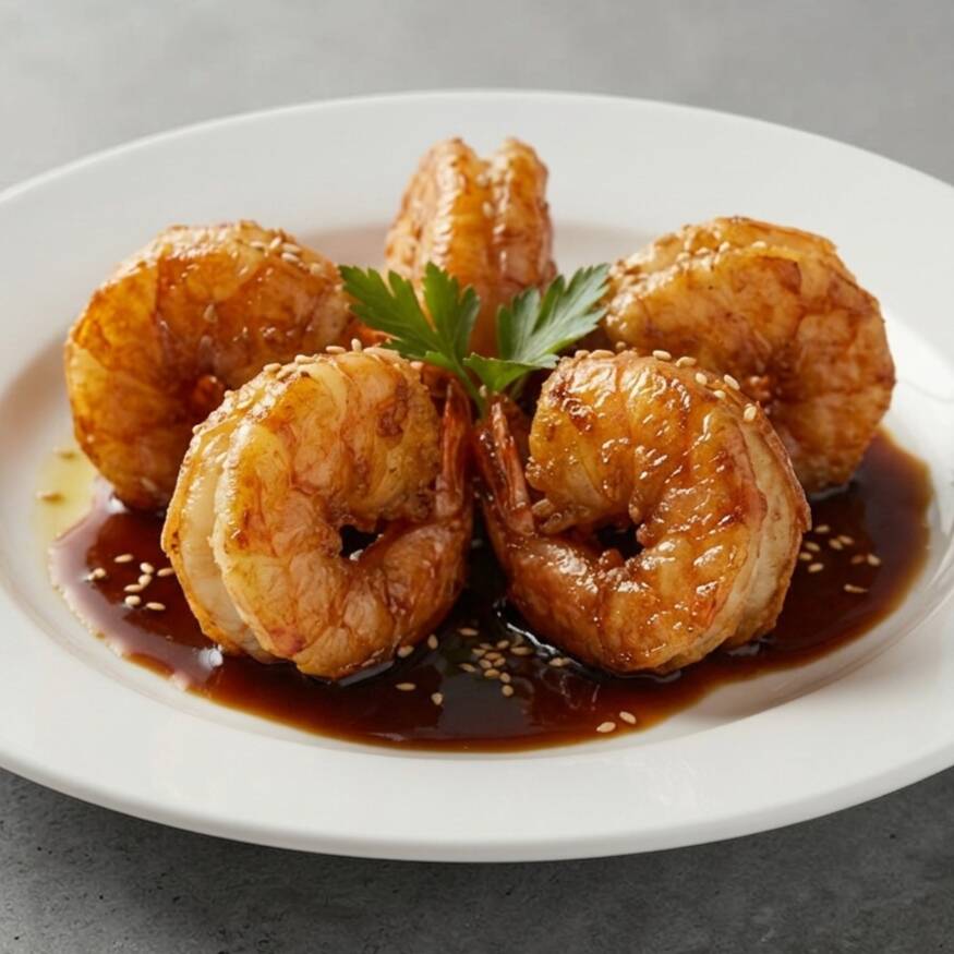 LANGOSTINOS EN SALSA BRAVA