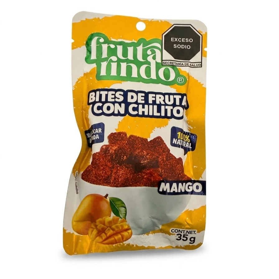 Gomitas de Bites de Mango con Chilito