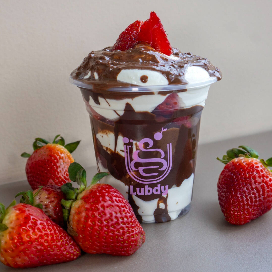 Fresas con crema milo