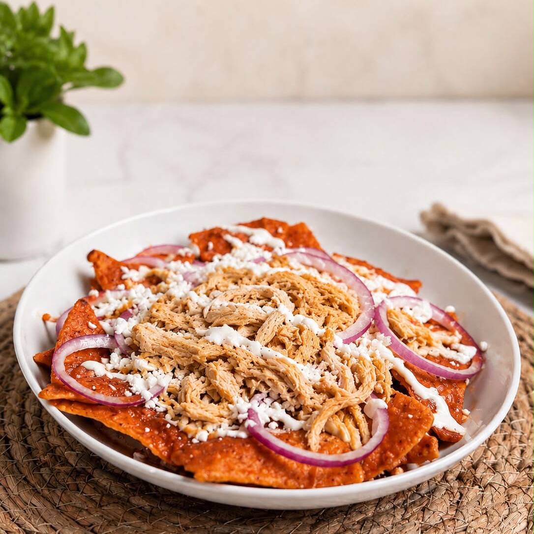 Chilaquiles con Pollo