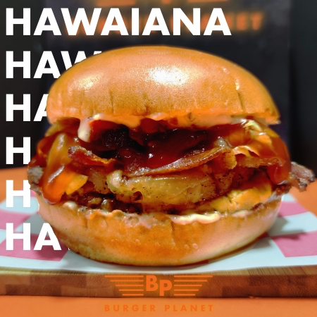 Hamburguesa Hawaiana.