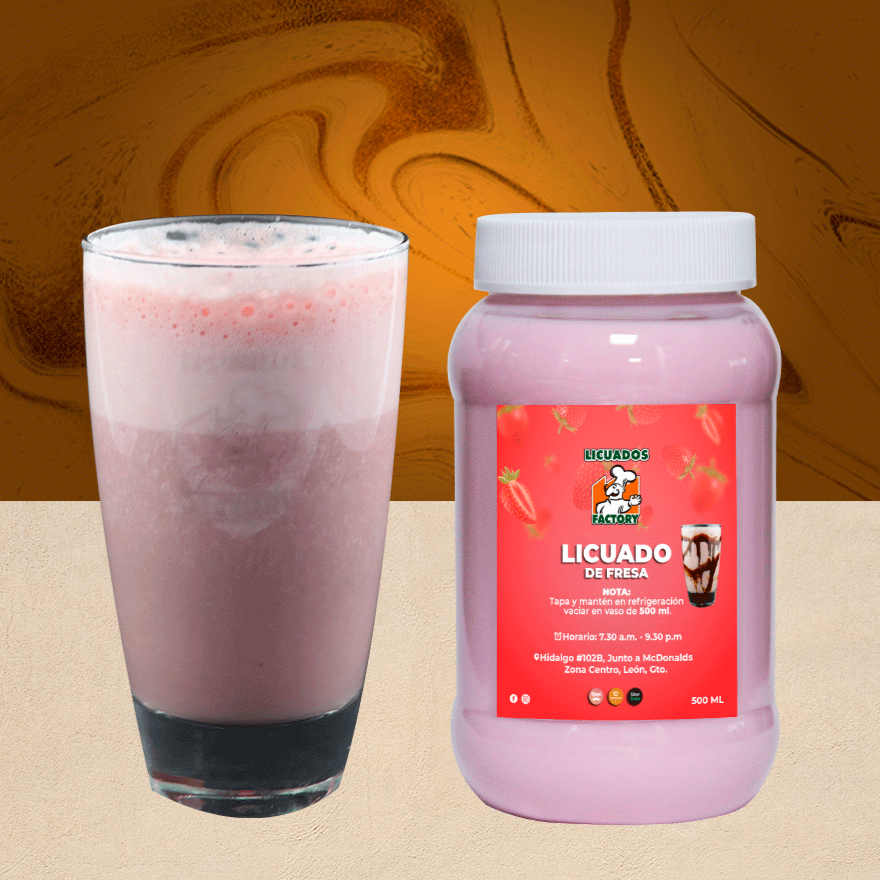 Licuado De Fresa  500 ml