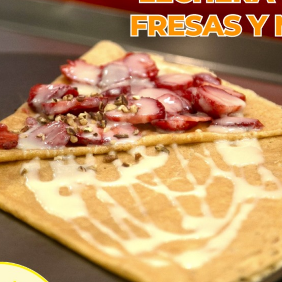Crepa de Lechera con Fresas