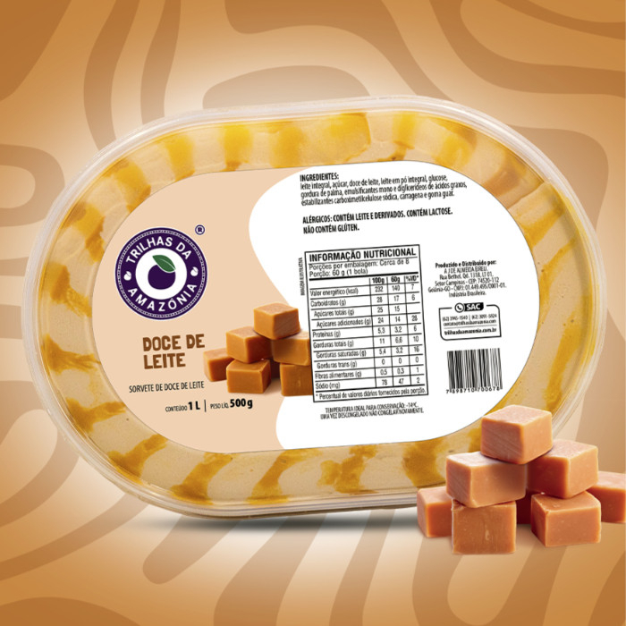 Sabe aquele doce de leite caseiro, feito direto no tacho de cobre, em um fogão à lenha de um sítio, com cheirinho de casa de vó e sabor de infância? É com esse mesmo amor e preparo artesanal que fazemos esse sorvete. Uma receita da nossa família para a sua. Alérgicos: Contém Lactose. Não Contém Glúten.