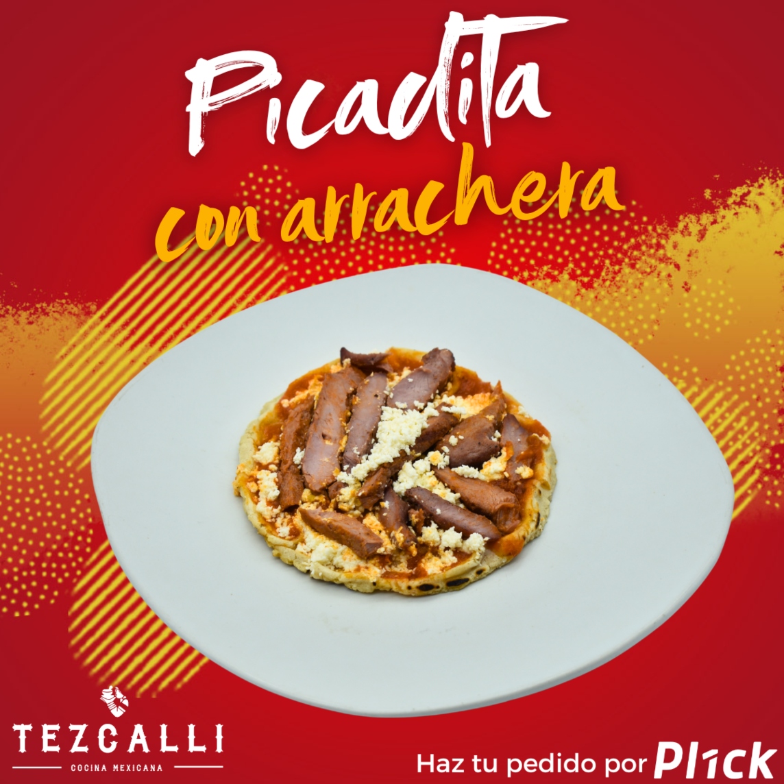 picadita con arrachera (1Pza)