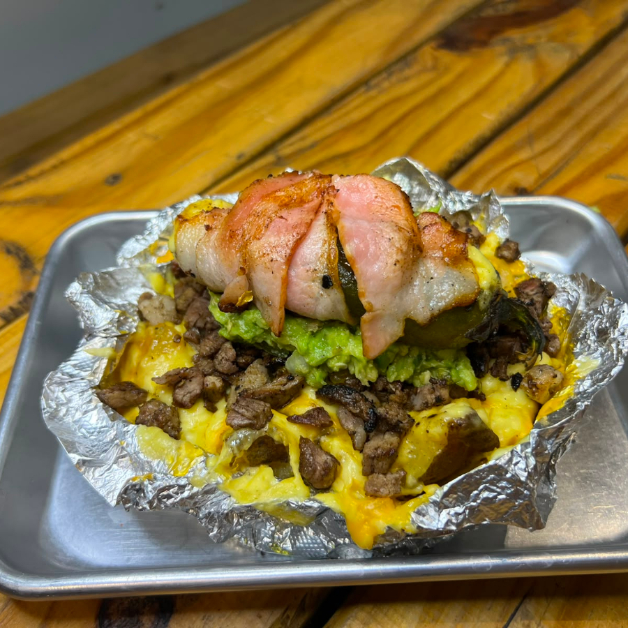 Papa asada tex mex
