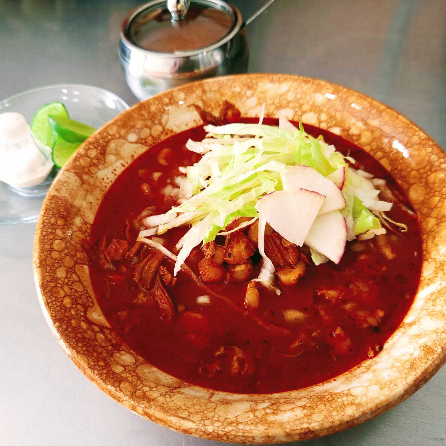 Medio litro de pozole