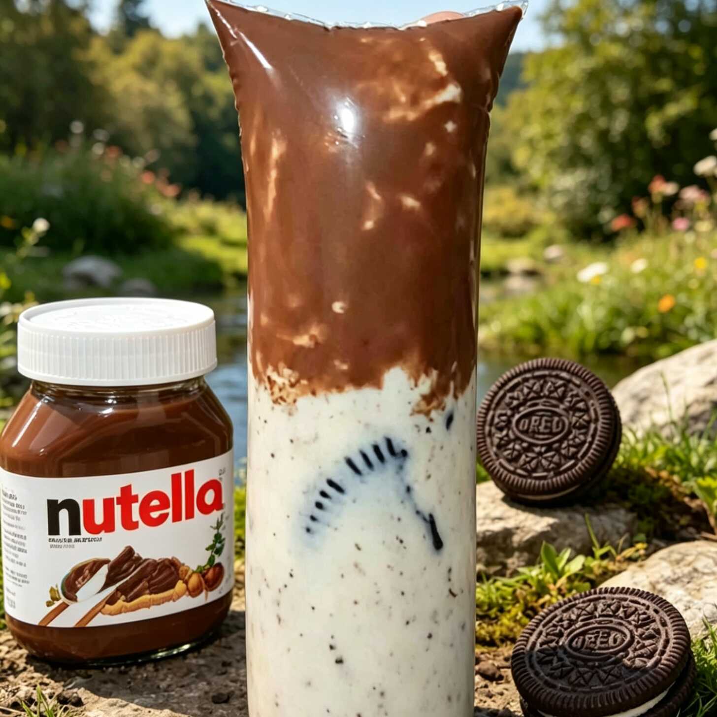 Chopp gourmet Delicia de Oreo, com Nutella. Provou, gostou a base de leite com Oreo 🍫