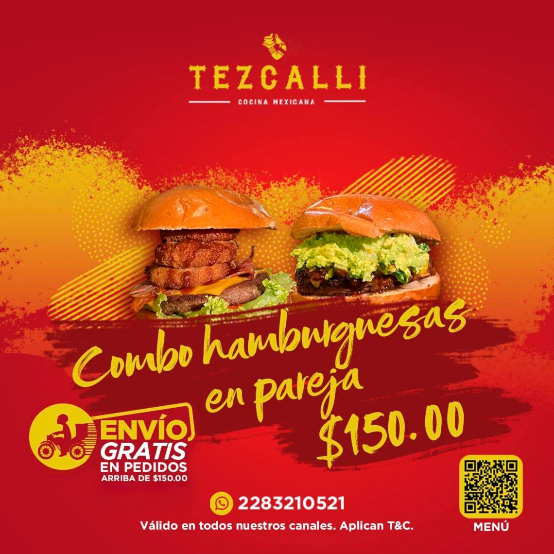 Combo hamburguesas en pareja