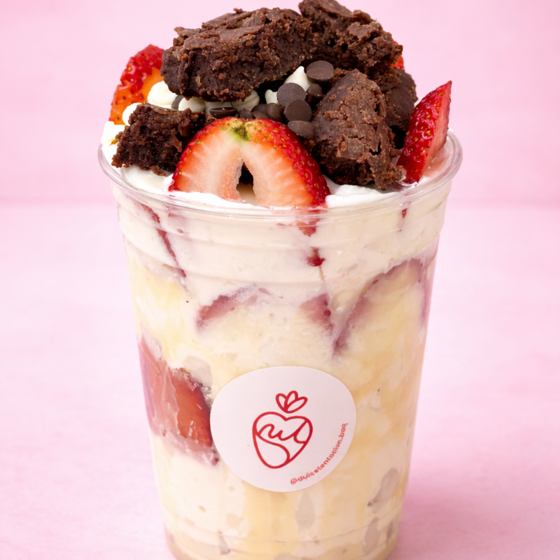 Fresas con Crema Brownie Chips 16 oz