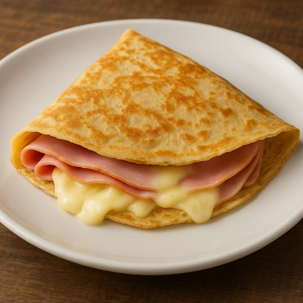 Crepa Jamón con Queso