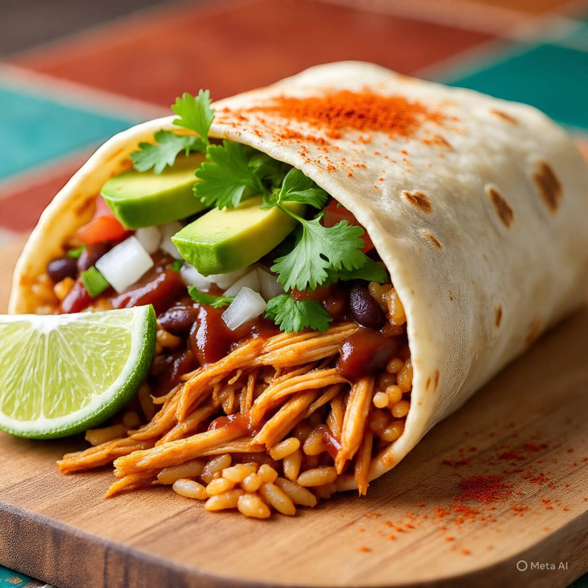 Burrito de Pollo BBQ