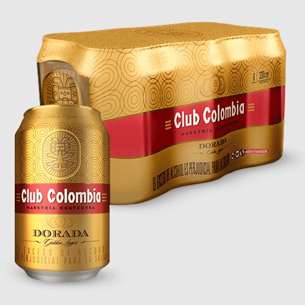 Club Colombia Dorada lata Sixpack