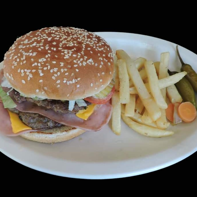 Combo - Hamburguesa Grande doble Carne