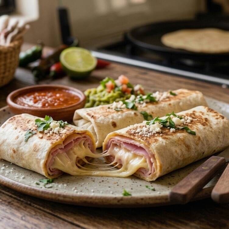 Burritos de Jamon y Queso