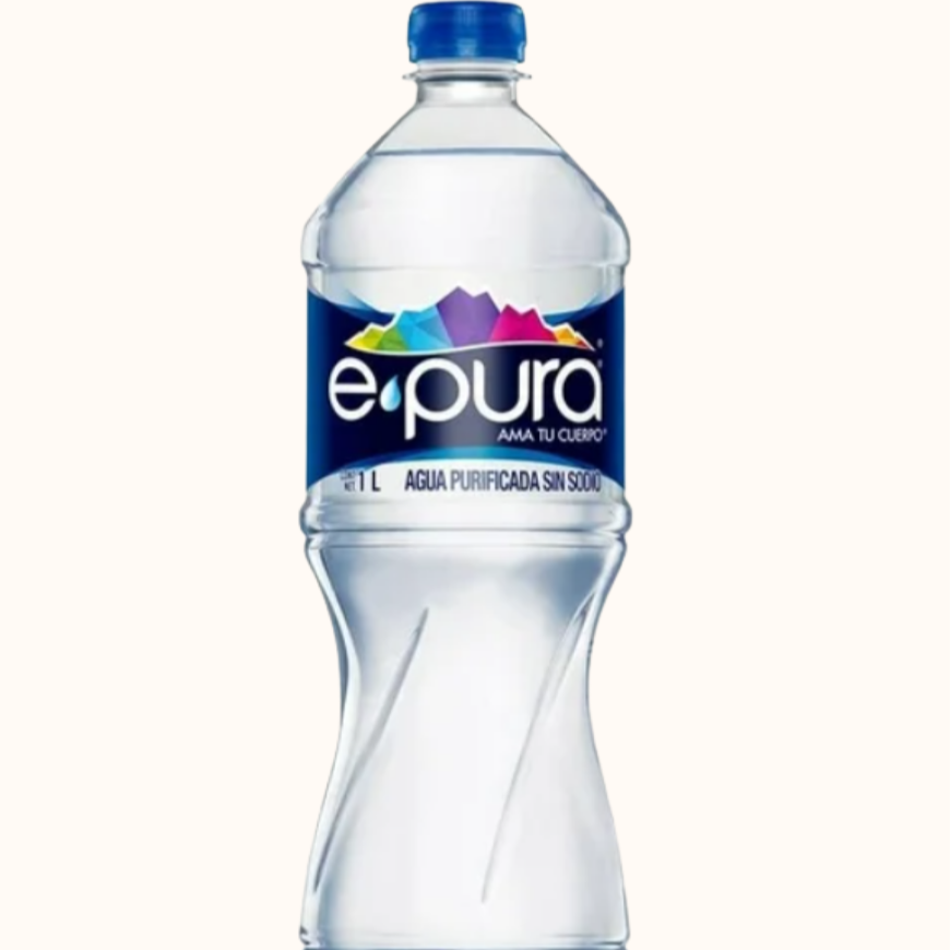 Agua Natural Embotellada 1L