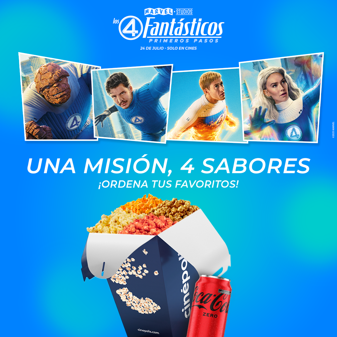 Palomitas Cinépolis® 4 Sabores & Refresco