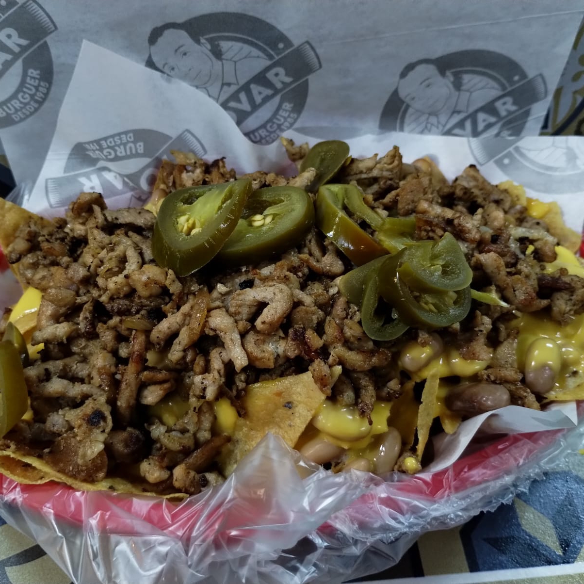 Nachos con bistec