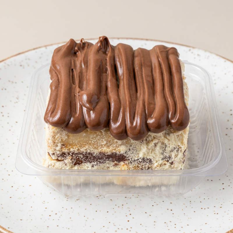 Palha italiana ninho com Nutella,envolvida em biscoito crocante,uma experiência incrível de gostosa
